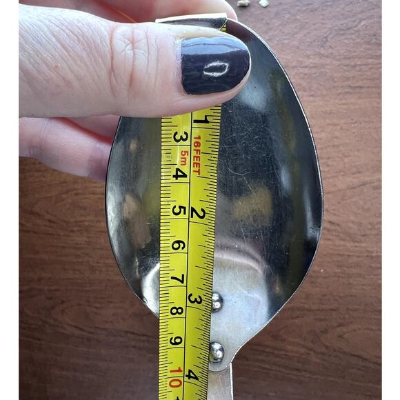 Heavy Metal Spoon Utensil Set Commercial Industrial Unbranded Kitchen Cooking - Picture 4 of 13